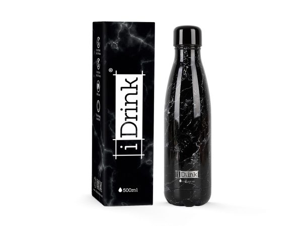 borraccia termica 500 ml marmo nero