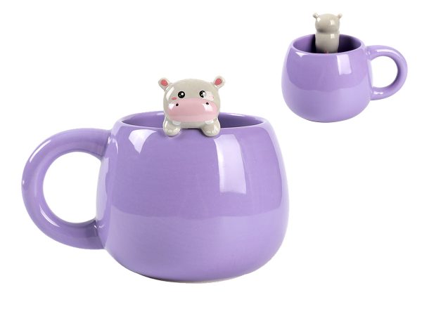 tazza i-total con charm ippopotamo