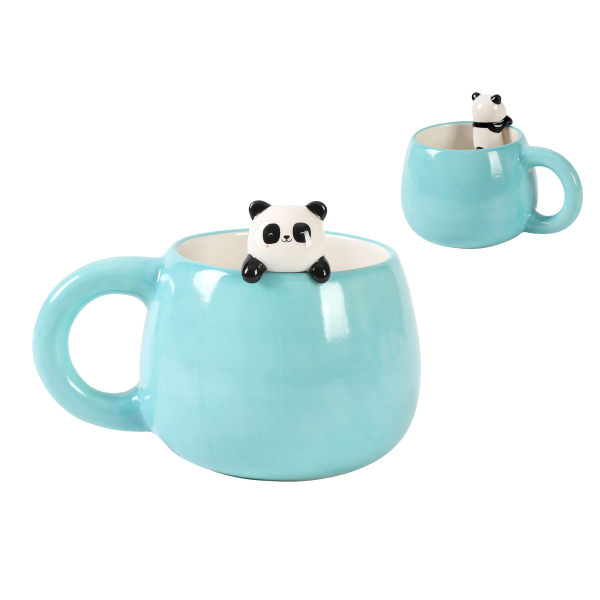 tazza in ceramica con charm panda