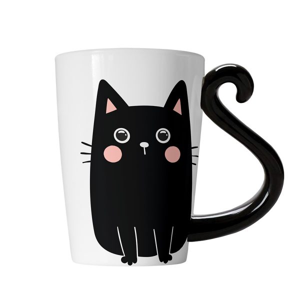 tazza in ceramica gatto nero