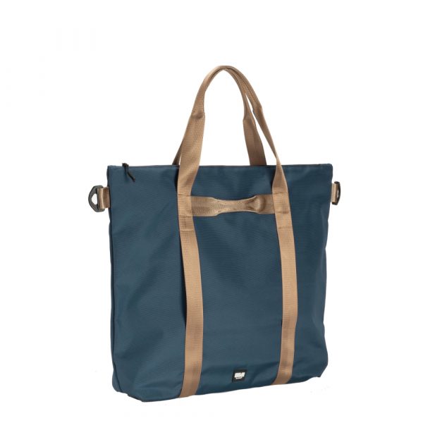 borsa tote bag bombata blu