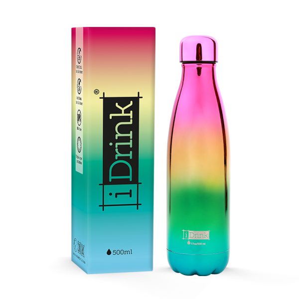 borraccia termica metal rainbow 500 ml