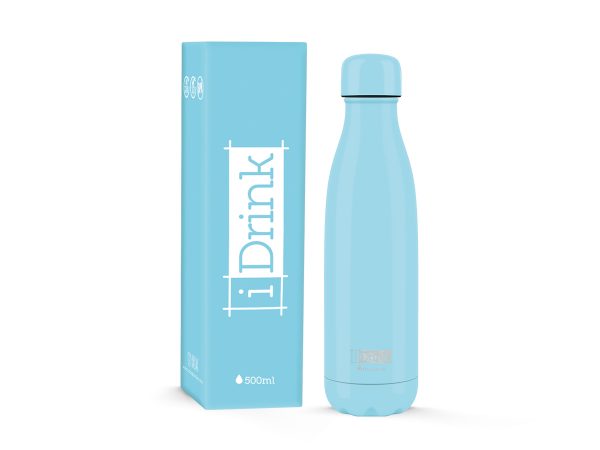 borraccia termica azzurra 500 ml