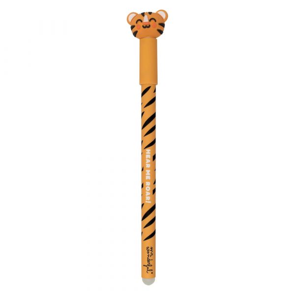 penna cancellabile tigre con tappo