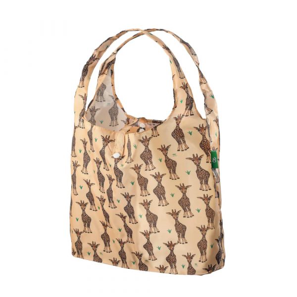 shopper in pet con stampa di giraffe