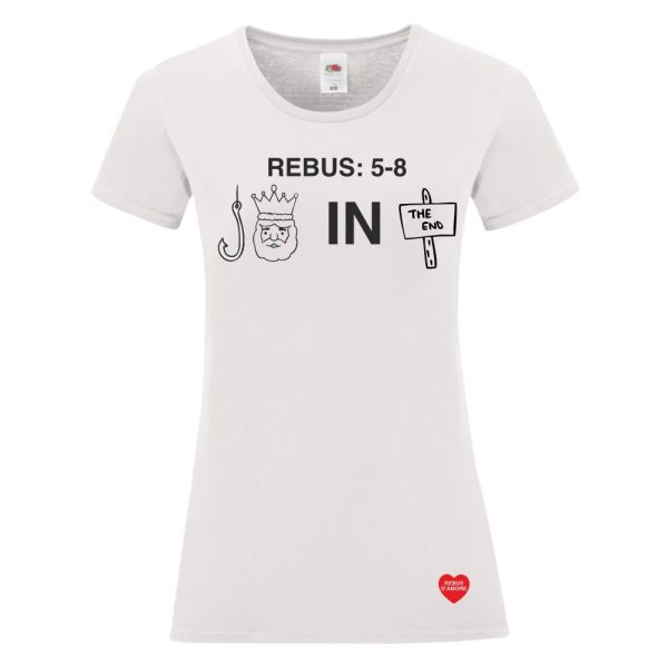 t-shirt donna con rebus amore infinito