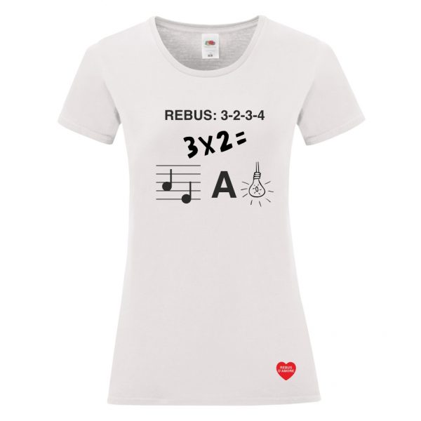 t-shirt donna con rebus amore sei la mia luce