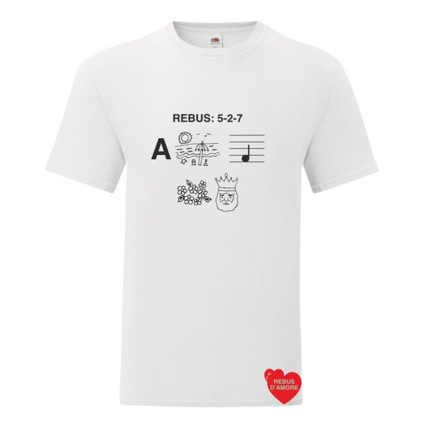 t-shirt uomo rebus d'amore amare fa fiorire