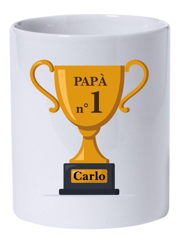 Tazza papà nr1 con nome