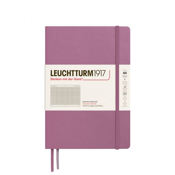 taccuino leuchtturm1917 a quadretti color malva